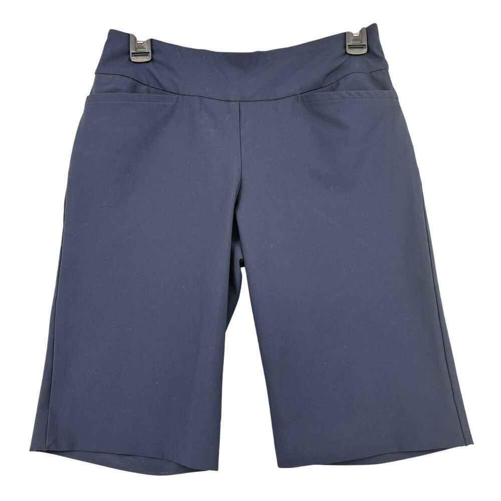 Tail Bermuda Shorts Womens Size 4 Navy Blue Pull On Stretch Golf Leisure Pockets